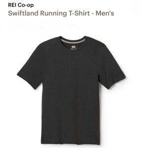 REI Men’s MT Swiftland Running T-Shirt Gray Men’s Medium TALL